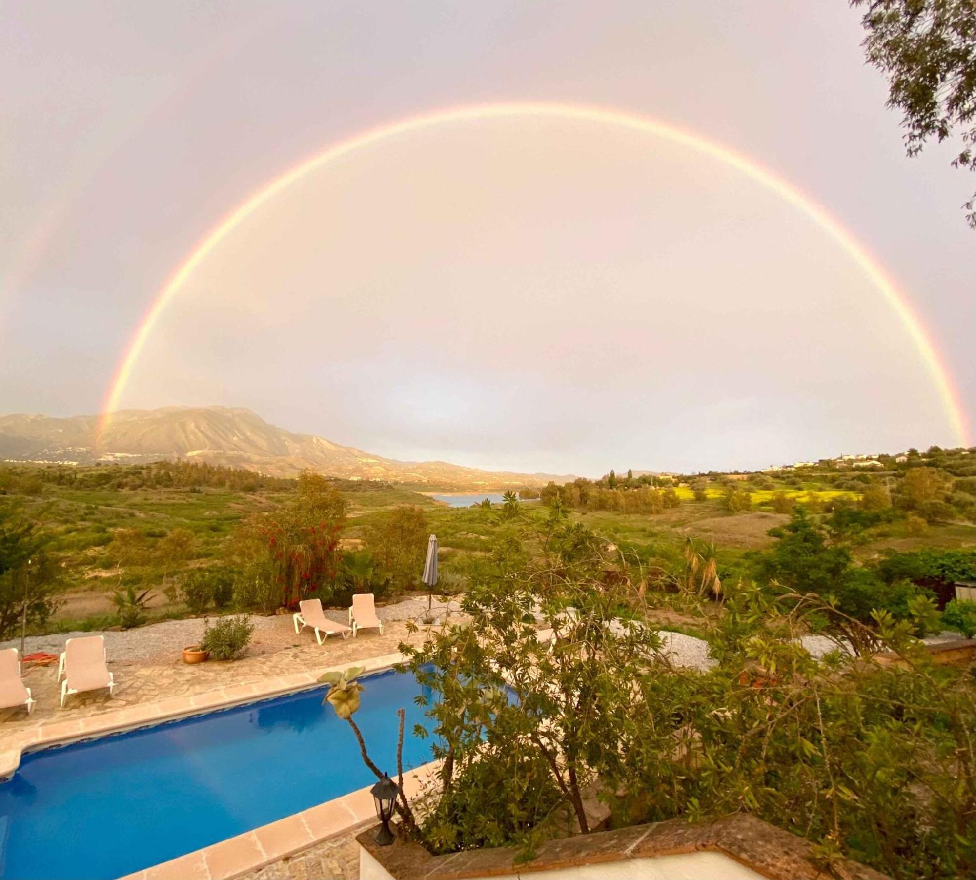 Vila La Rustica En Vinuela, Piscina Privada Exteriér fotografie