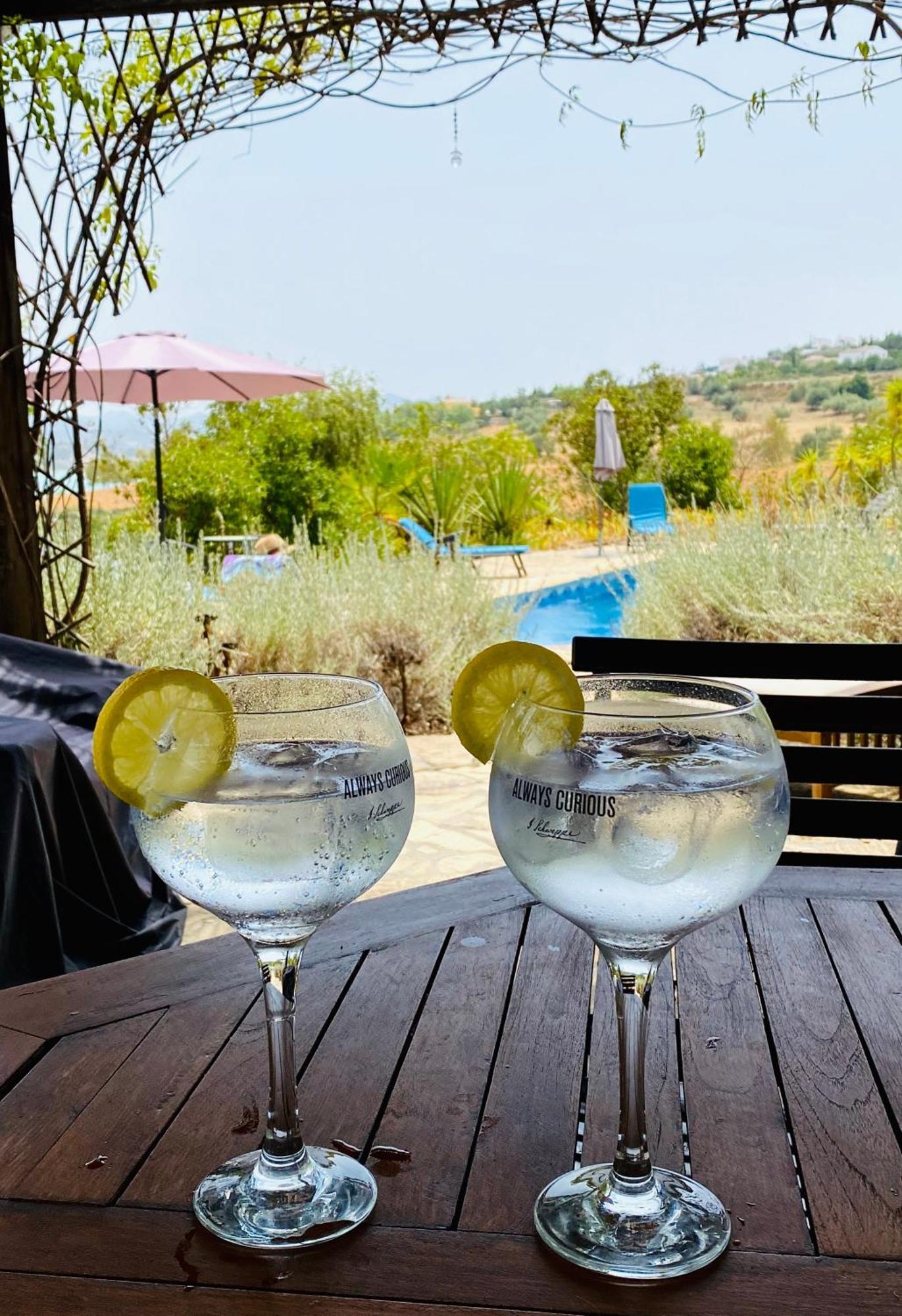 Vila La Rustica En Vinuela, Piscina Privada Exteriér fotografie